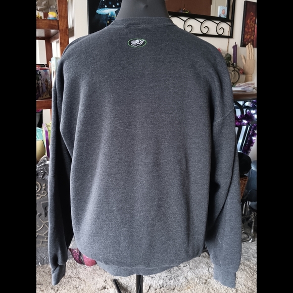 💜💚 Vintage Arctic Cat Gray Pullover Sweatshirt Mens Large Cotton Blend - Picture 8 of 12